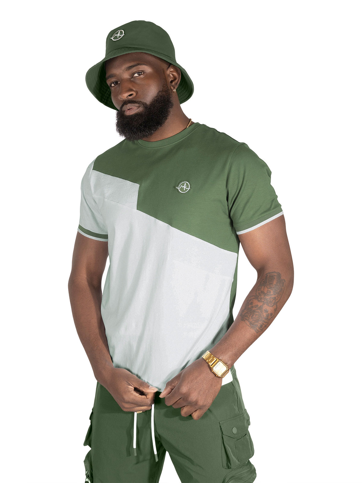 Makobi M347 Lombardi Tee in Dark Olive