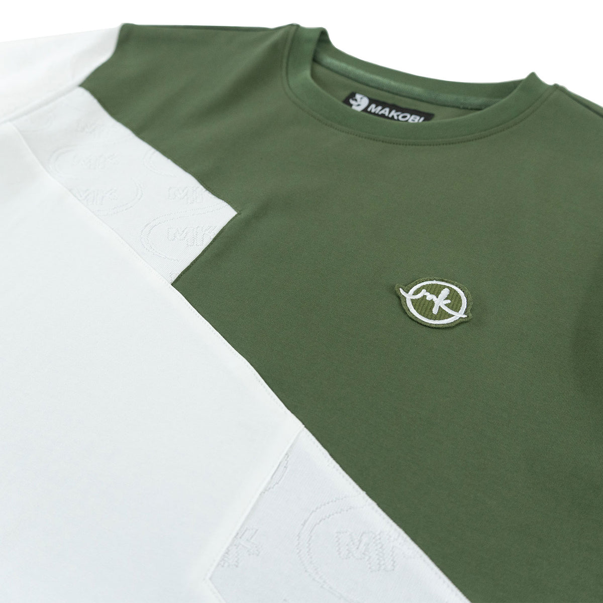 Makobi M347 Lombardi Tee in Dark Olive, view 4