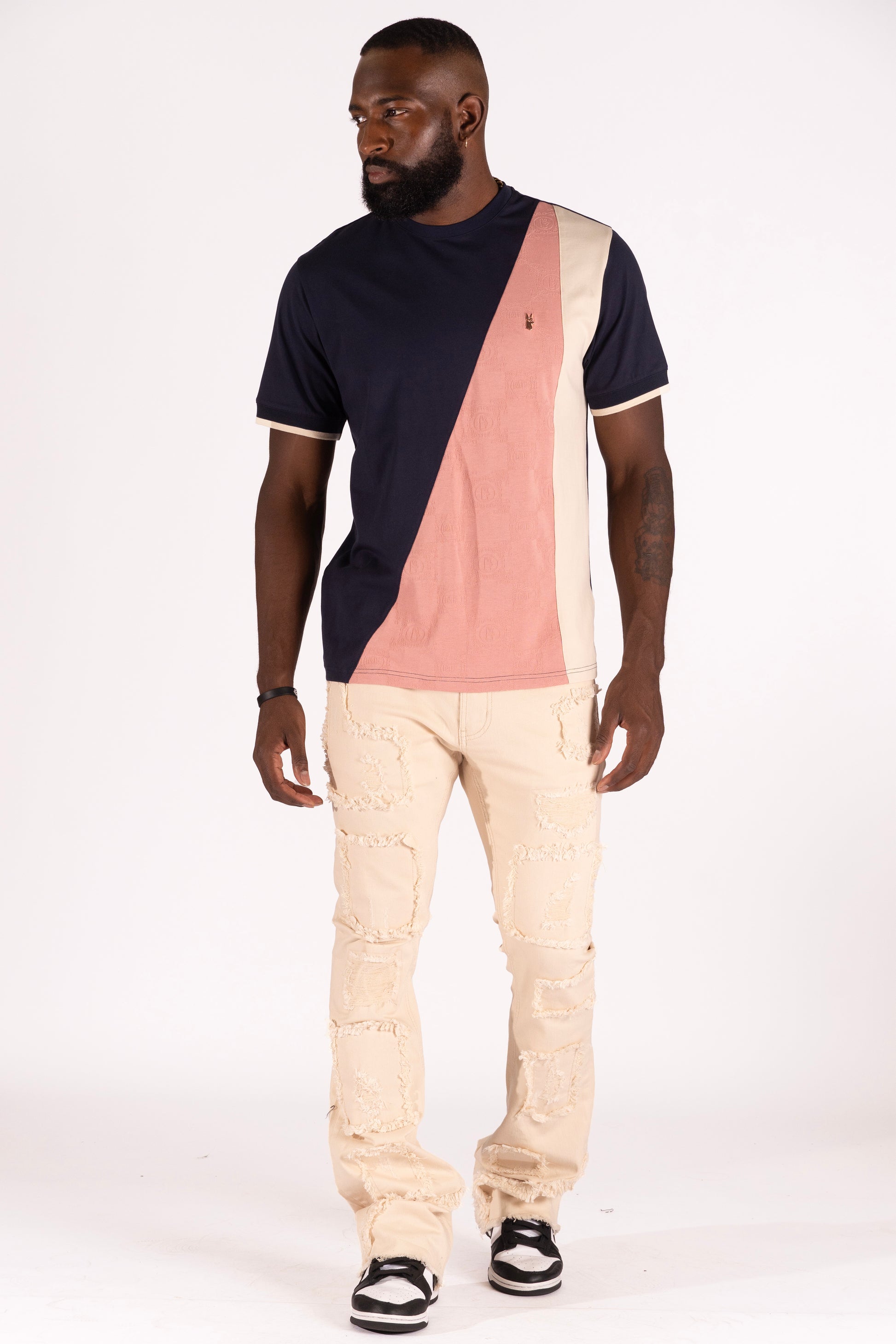 Makobi M348 Benini Tee in Navy, view 3