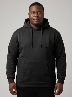 3525 "The Solid" Fleece Pull-Over hoodie - Black