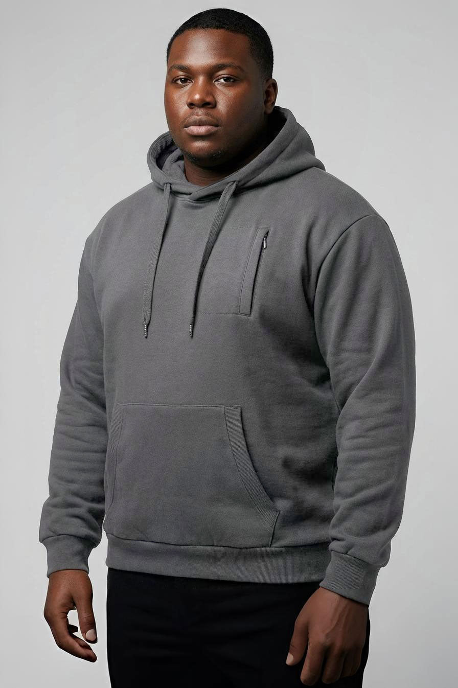 3525 "The Solid" Fleece Pull-Over hoodie - Gray
