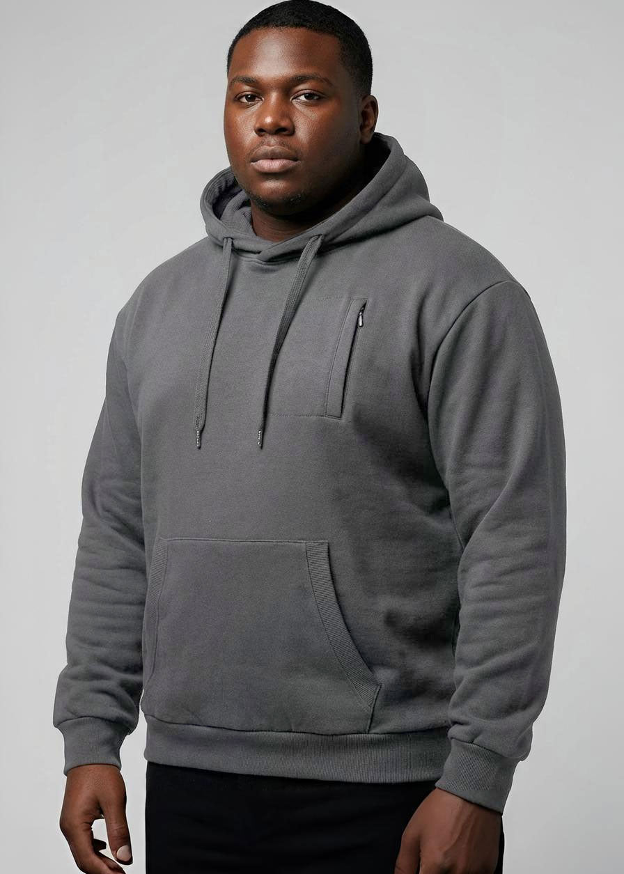 3525 "The Solid" Fleece Pull-Over hoodie - Gray