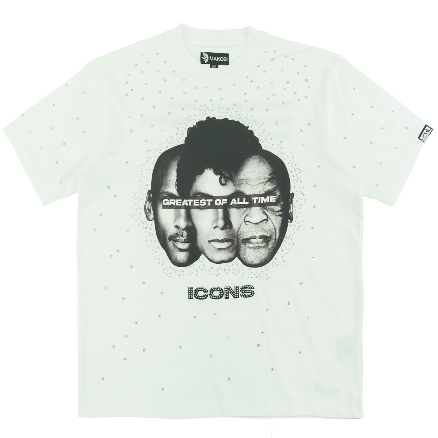 Makobi M353 Icons T in shirt - White, view 5