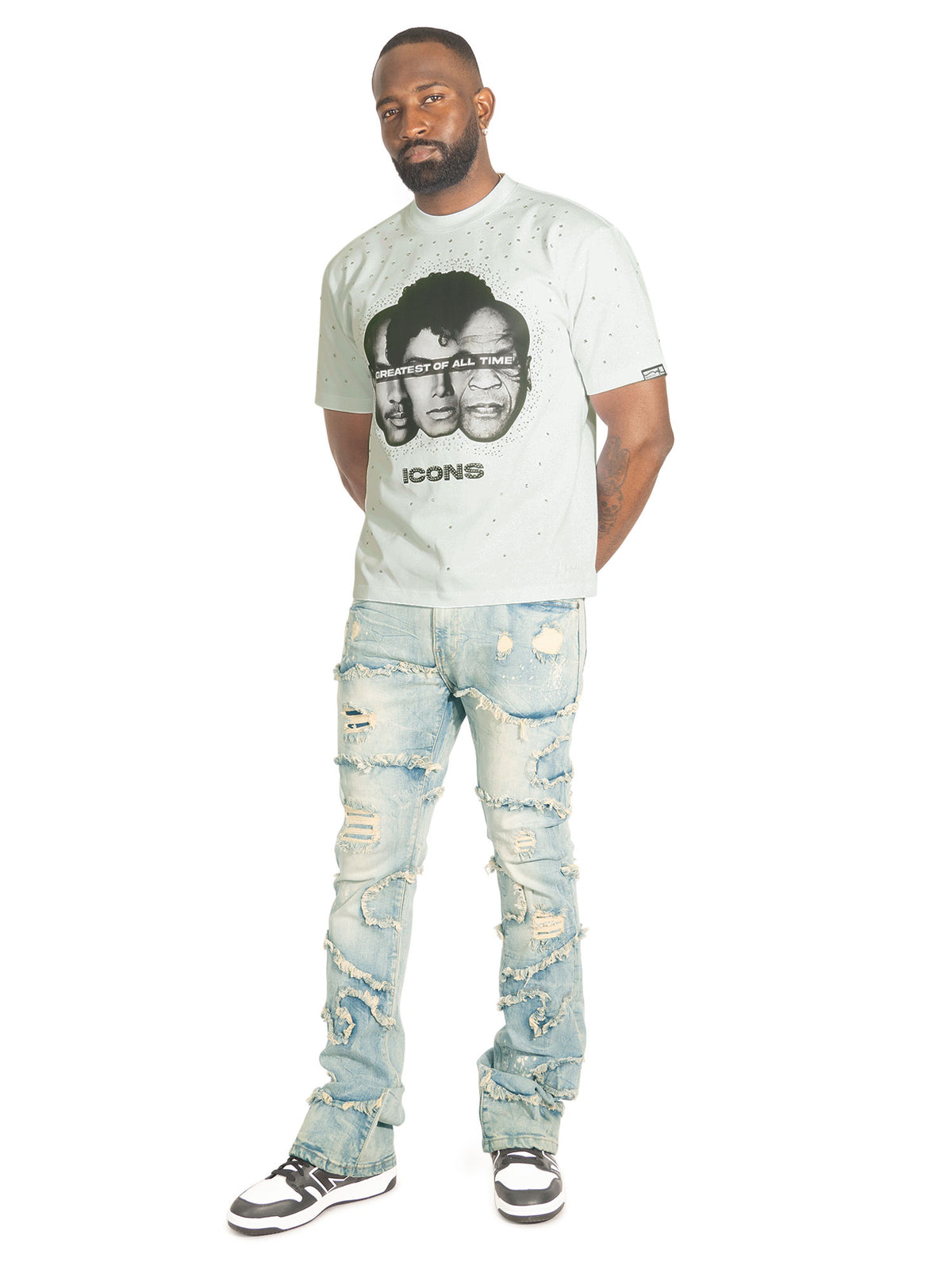 Makobi M353 Icons T in shirt - White, view 2