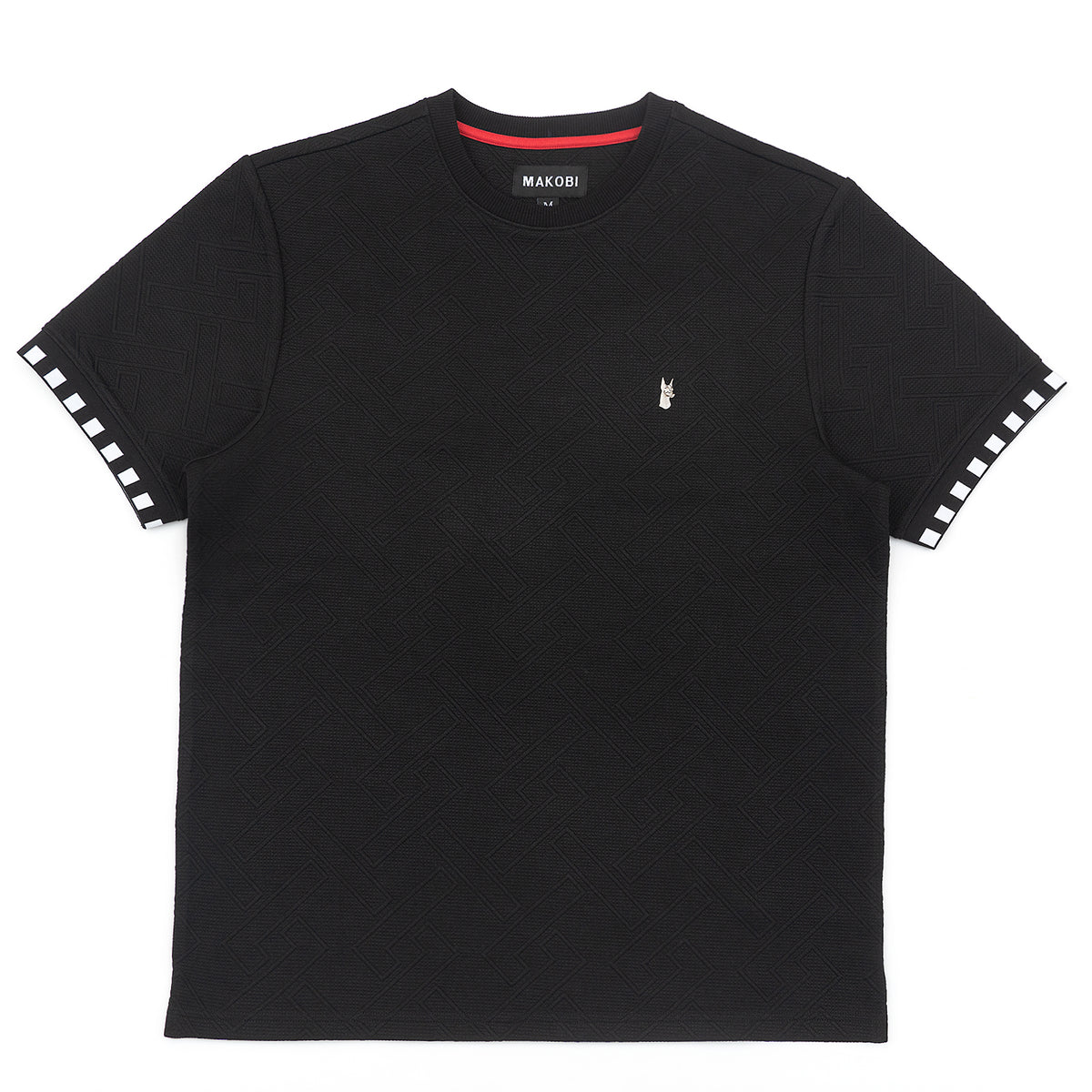 Makobi M363 Bianchi Jacquard Tee in Black
