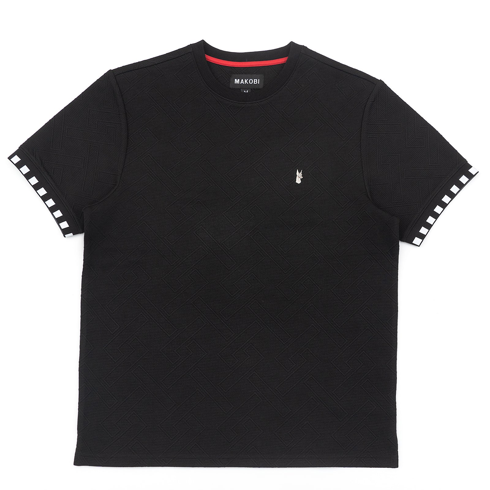 Makobi M363 Bianchi Jacquard Tee in Black