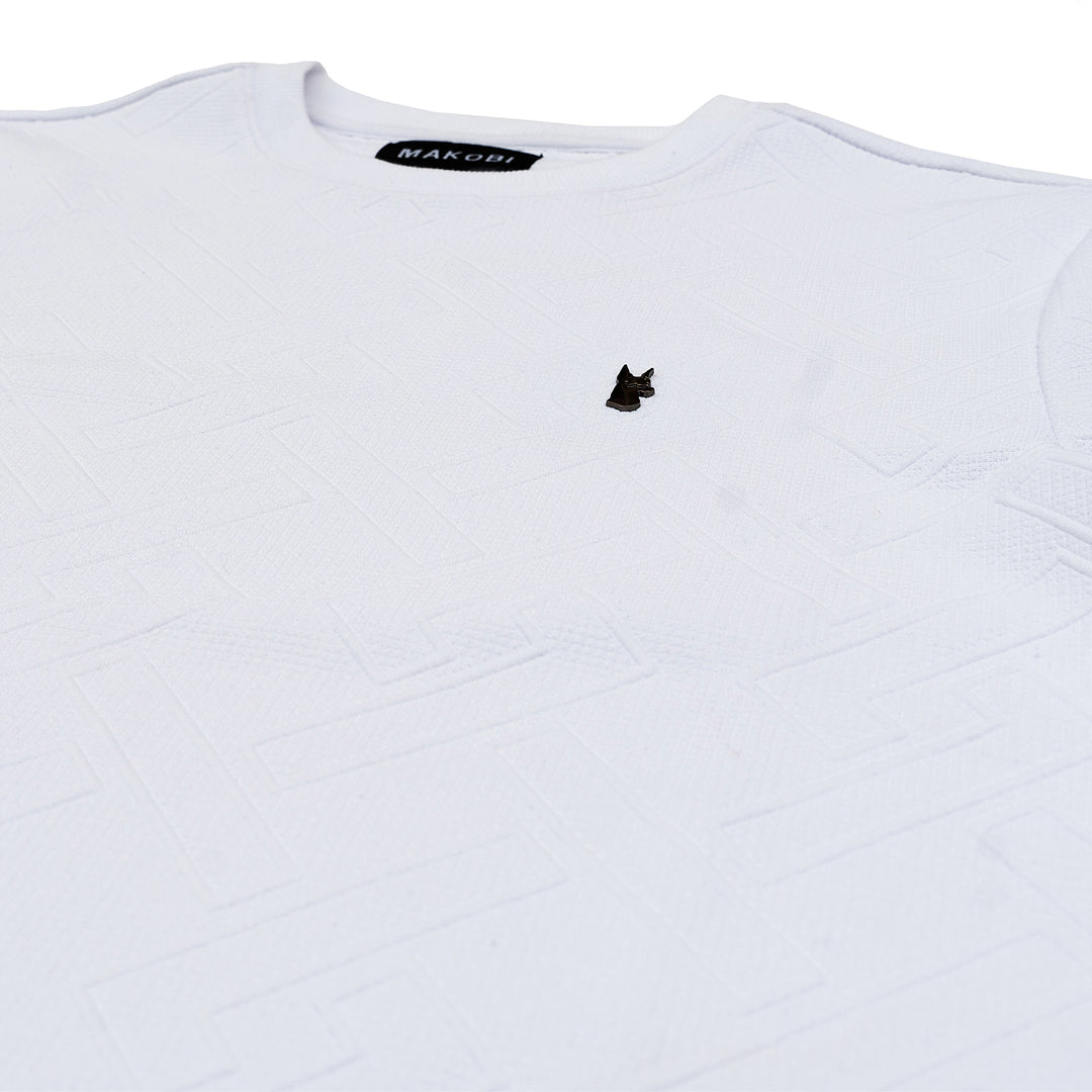 M363 Bianchi Jacquard Tee - White