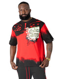 M369 Good Luck Money Oversized Tee - Red