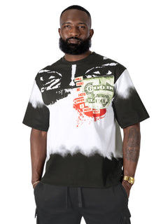 M369 Good Luck Money Oversized Tee - White