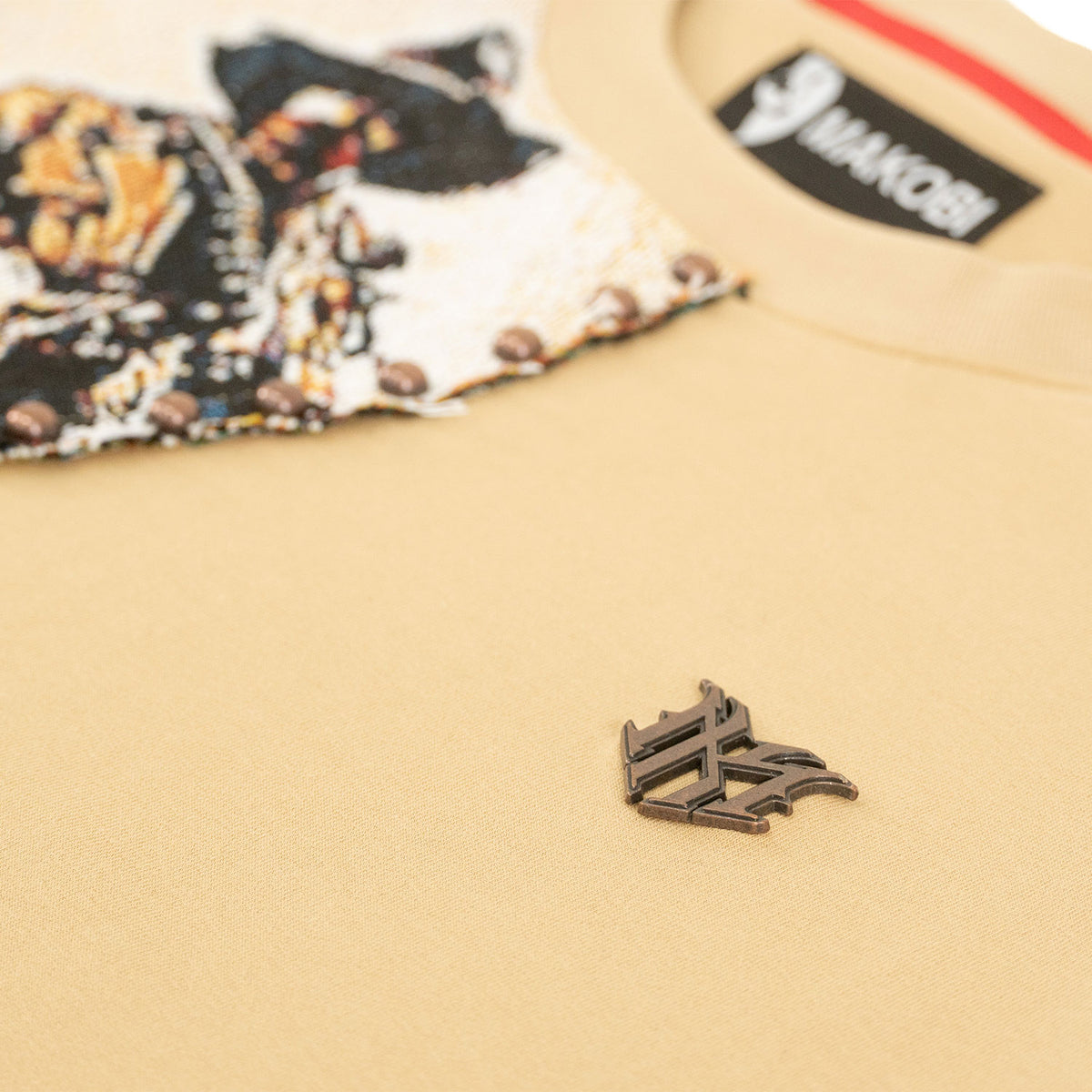 Makobi M374 FERDONI T in shirt - Khaki, view 4