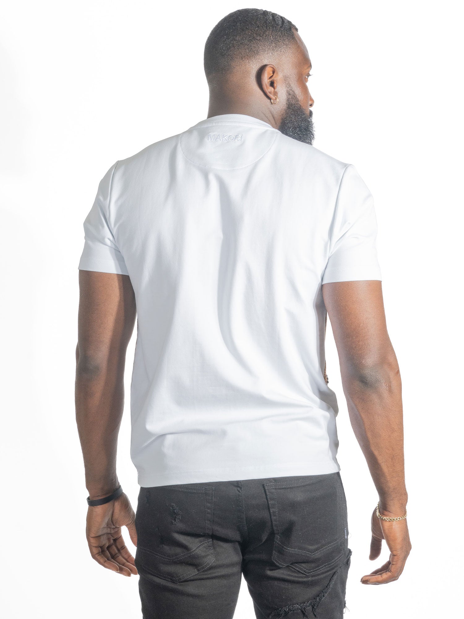 Makobi M374 FERDONI T in shirt - White, view 4