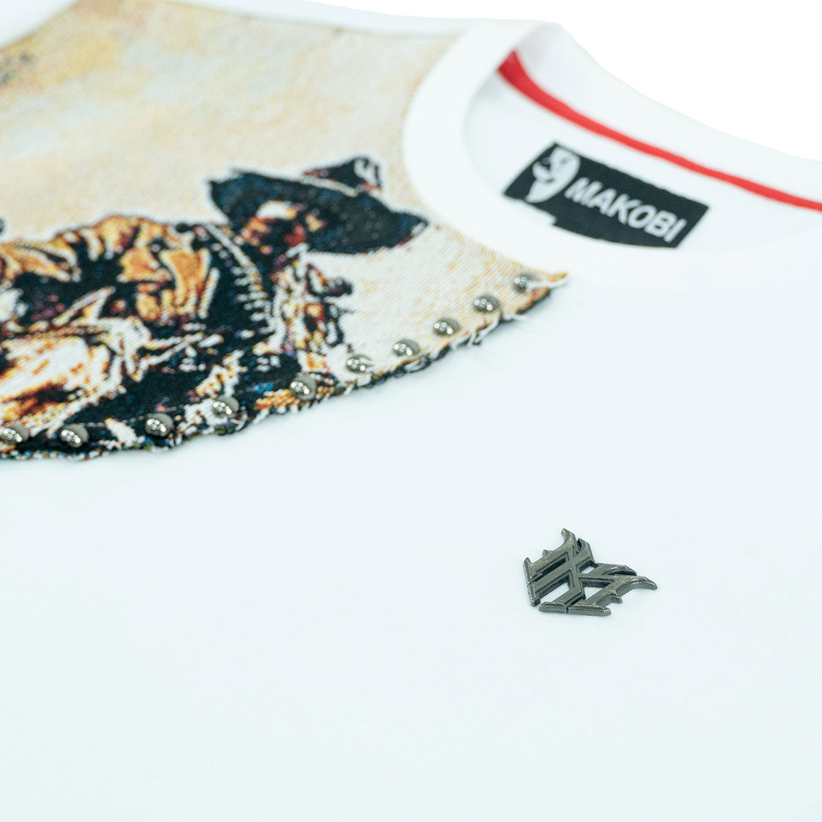 Makobi M374 FERDONI T in shirt - White, view 5
