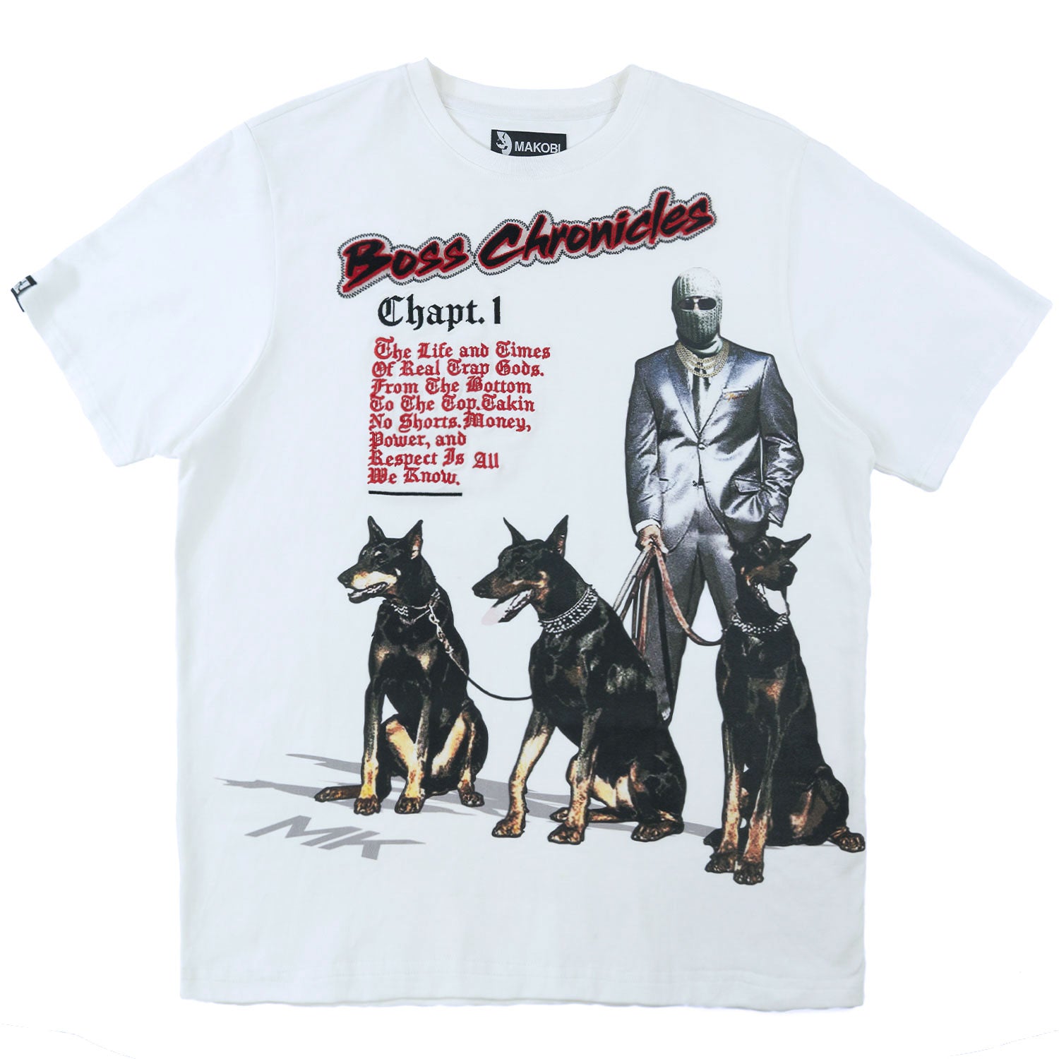 Makobi M378 Boss Chronicles Tee in White