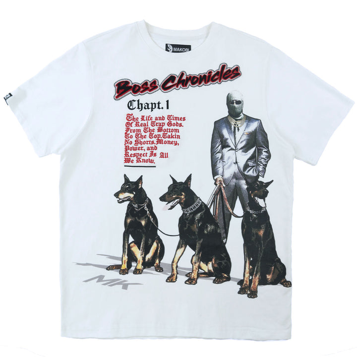 Makobi M378 Boss Chronicles Tee in White