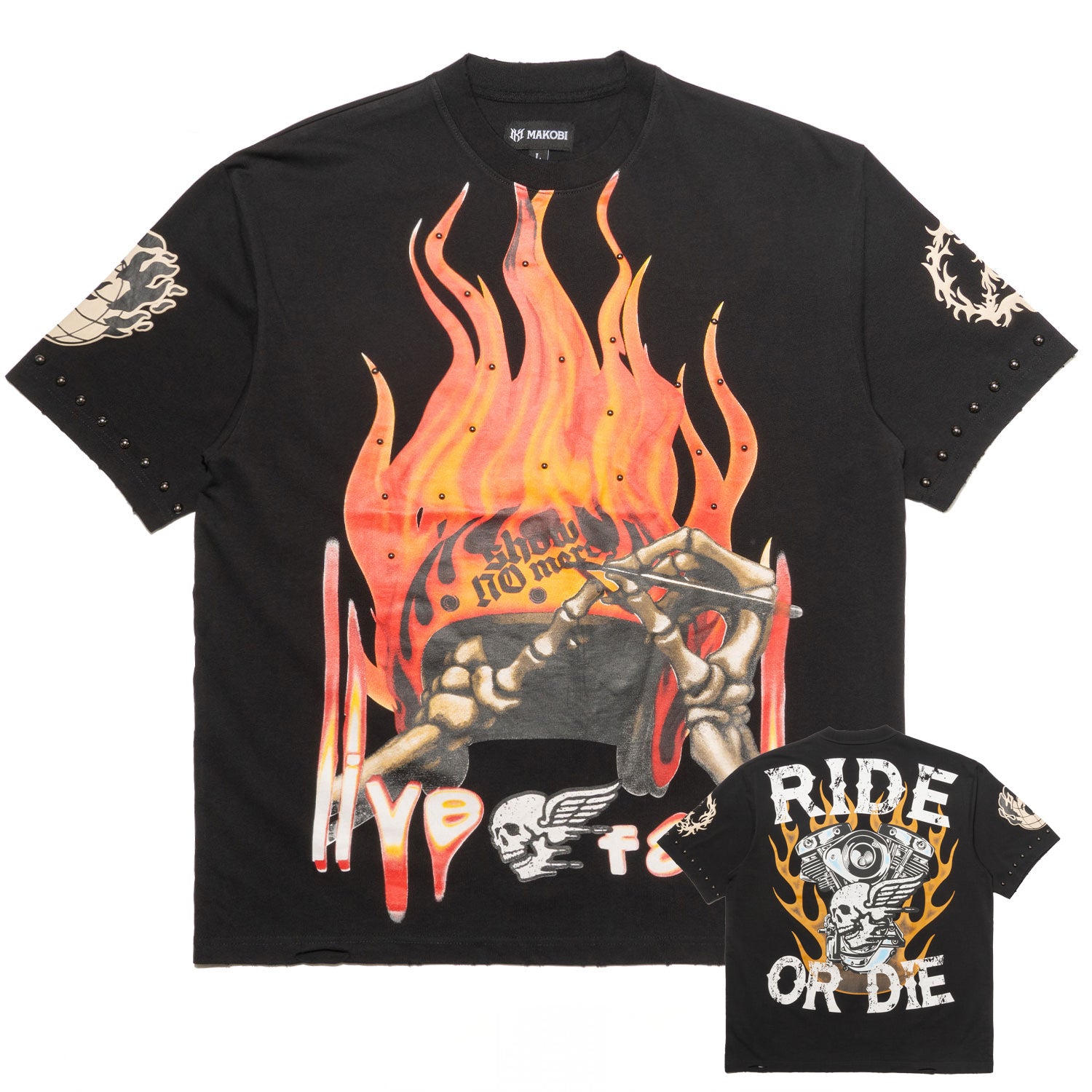 M382 Ride or Die Boxed T-shirt -  Black