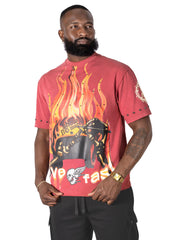 M382 Ride or Die Boxed T-shirt -  Burgundy
