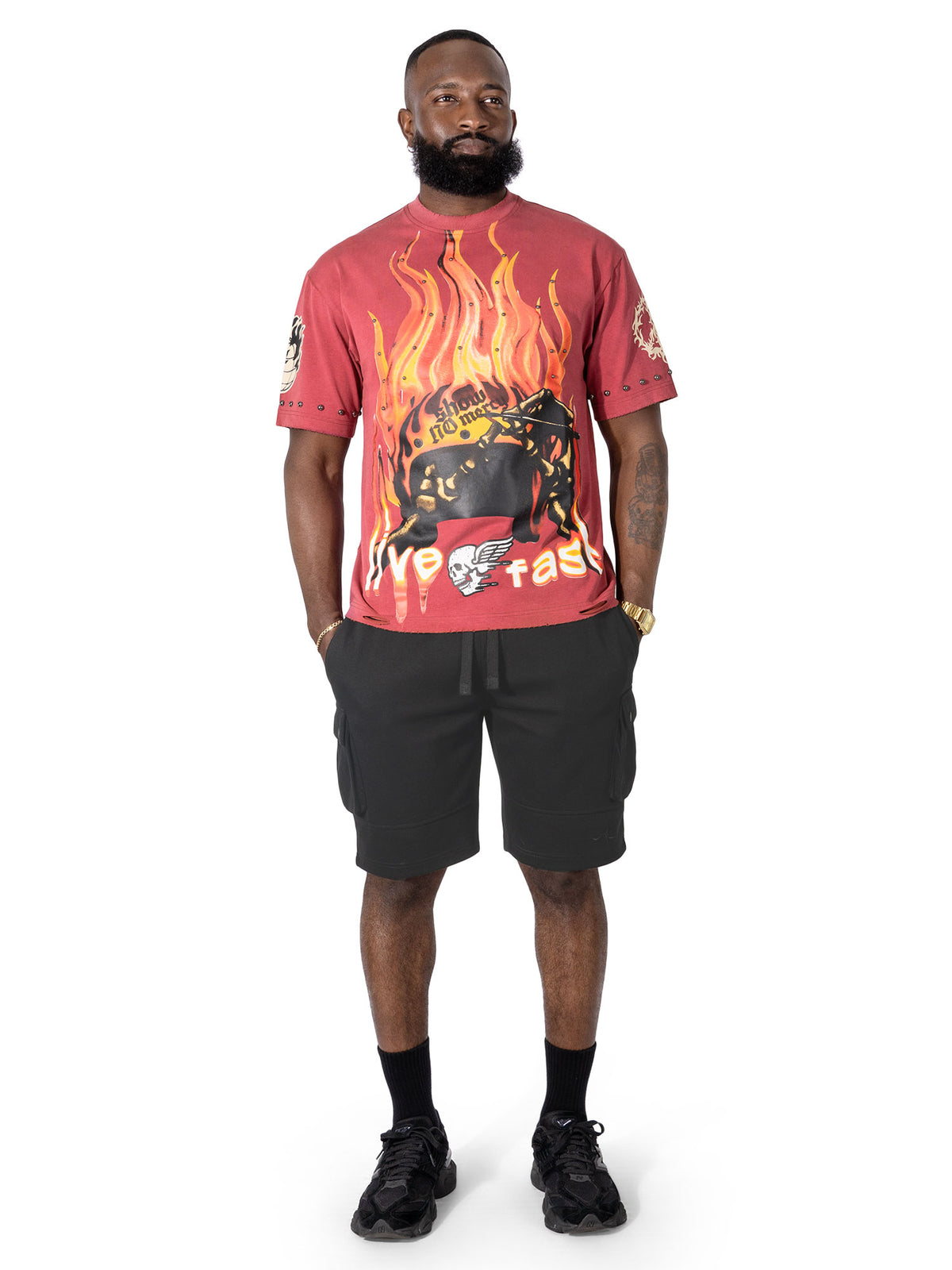 M382 Ride or Die Boxed T-shirt -  Burgundy