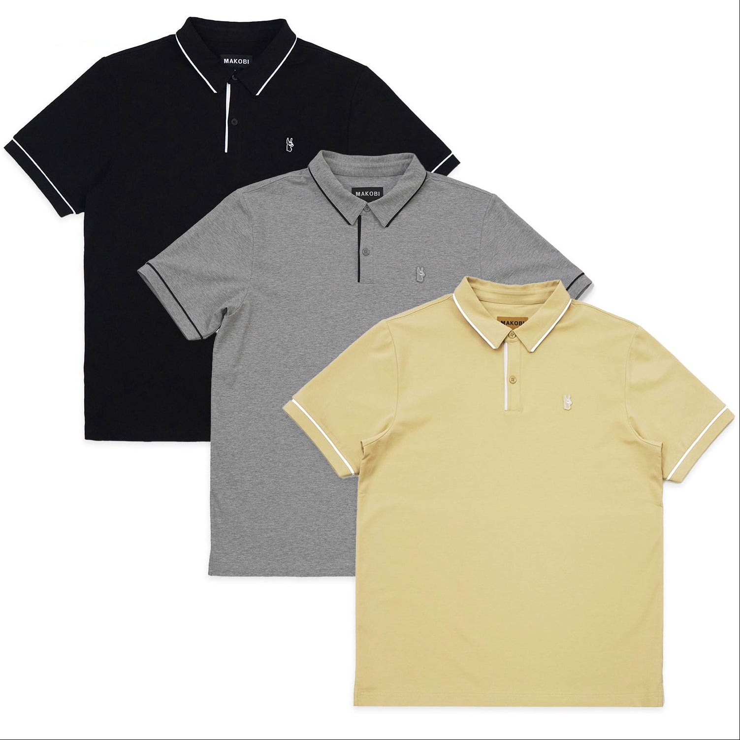 Makobi M383 Luciano Polo Shirt Set of 3