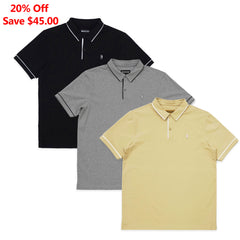 M383 Luciano Polo Shirt Set of 3