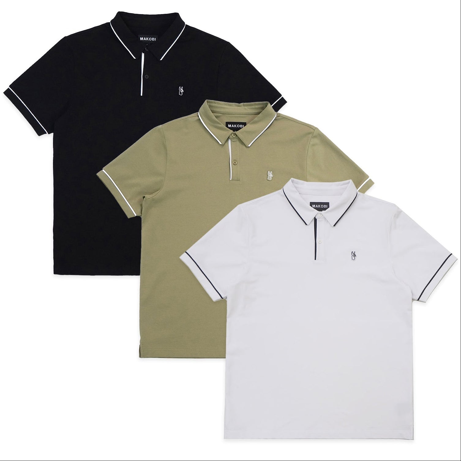 Makobi M383 Luciano Polo Shirt Set of 3, view 6