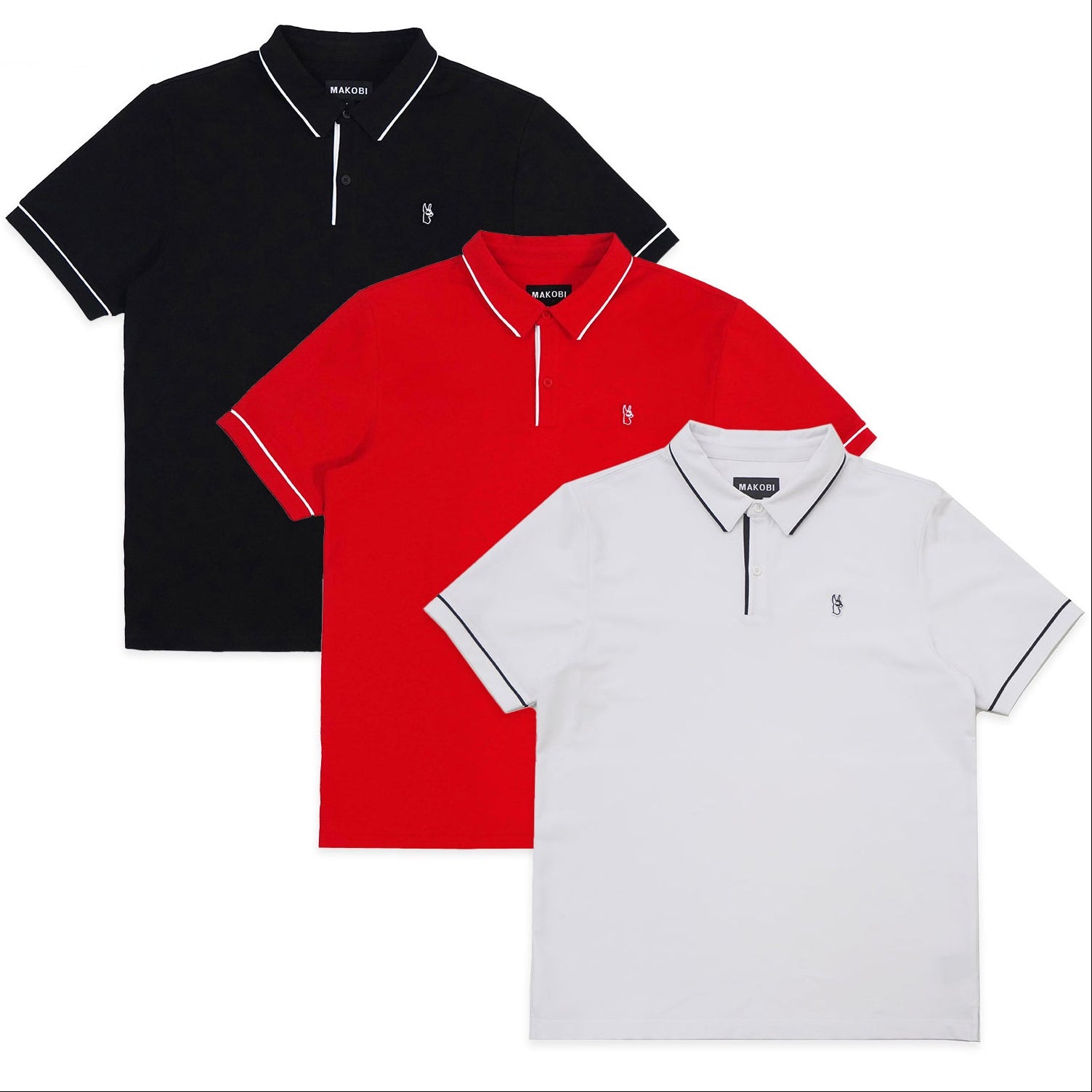 Makobi M383 Luciano Polo Shirt Set of 3, view 7