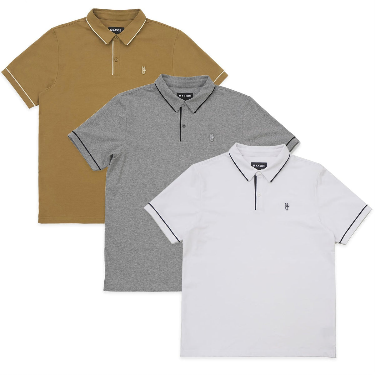Makobi M383 Luciano Polo Shirt Set of 3, view 9