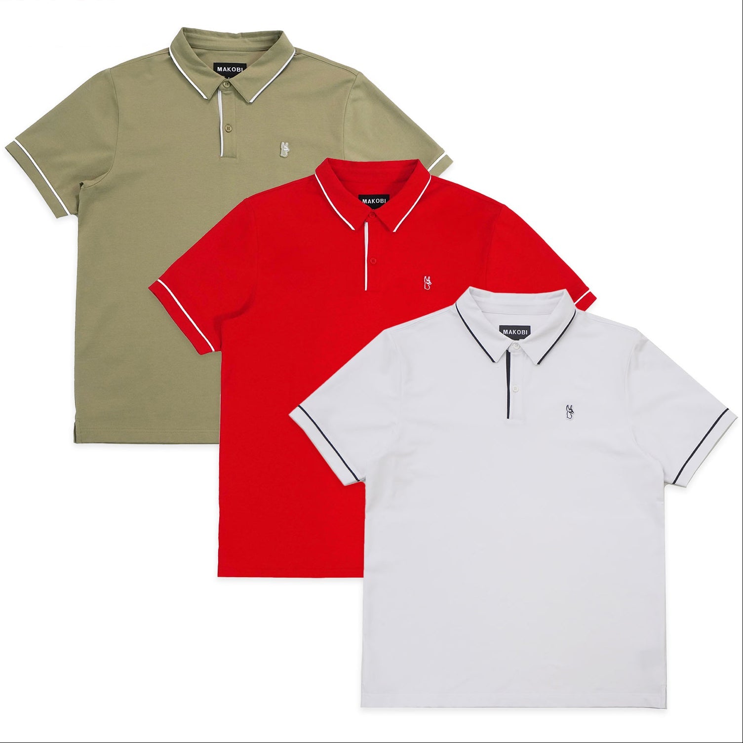 Makobi M383 Luciano Polo Shirt Set of 3, view 11