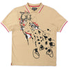 M388 Verona Cheetah Polo Shirt- Khaki