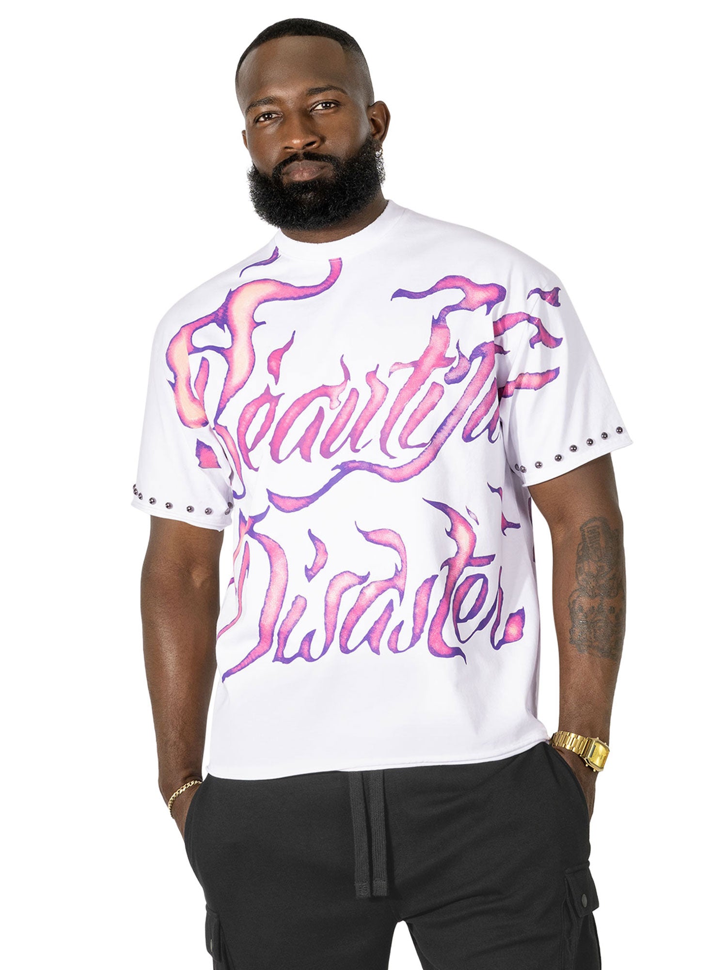 Cross Arrow Heart T-shirt - White