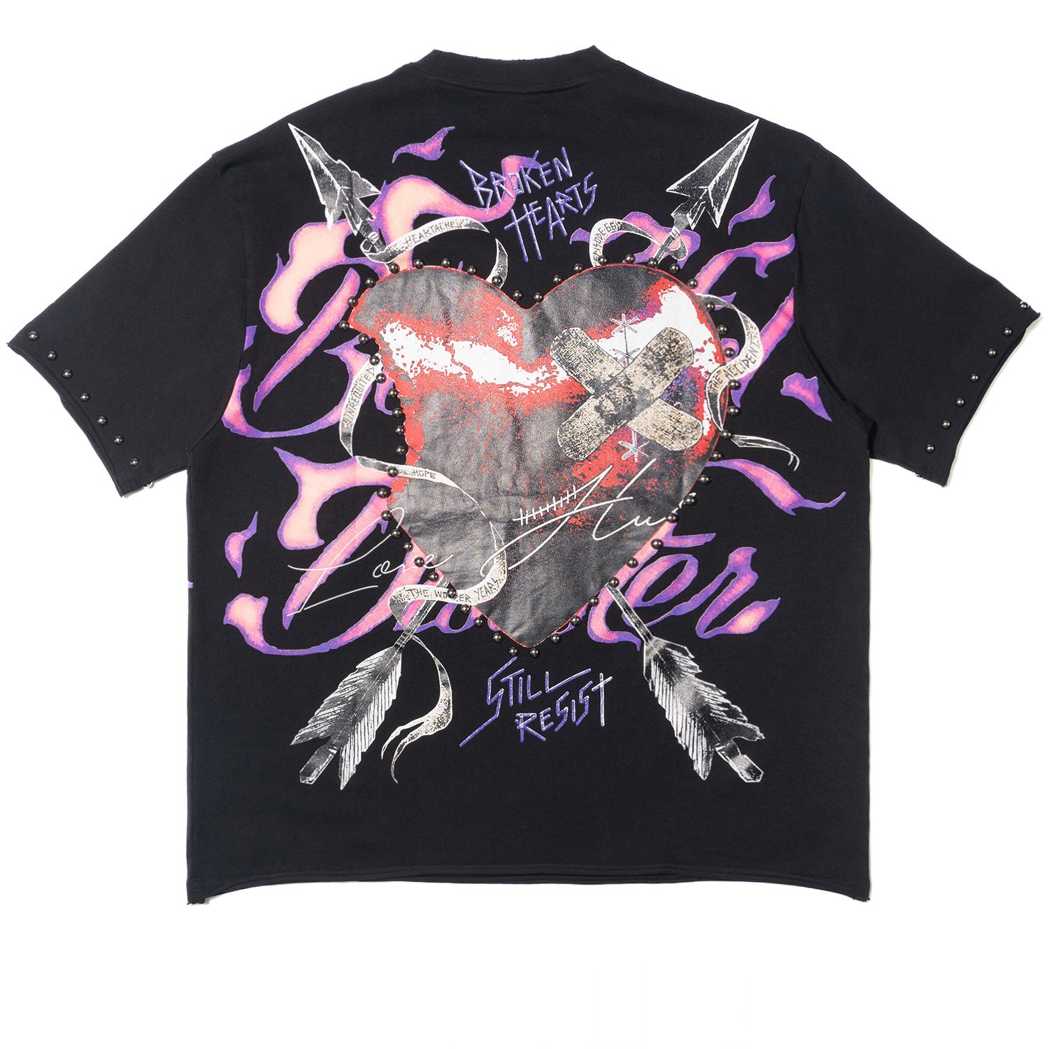Jersey Shirt | M391 Beautiful Disaster Boxed Tee - Black