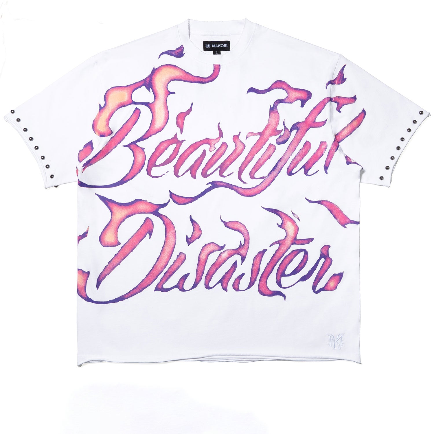 Jersey Shirt | M391 Beautiful Disaster Boxed Tee - White