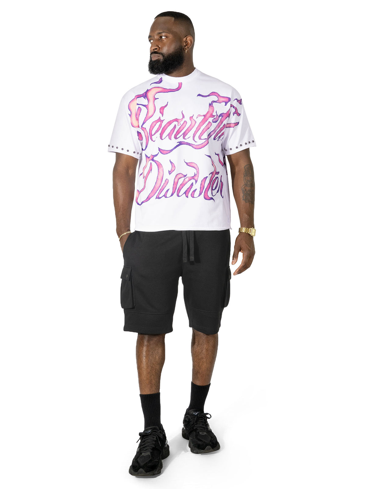 Cross Arrow Heart T-shirt - White
