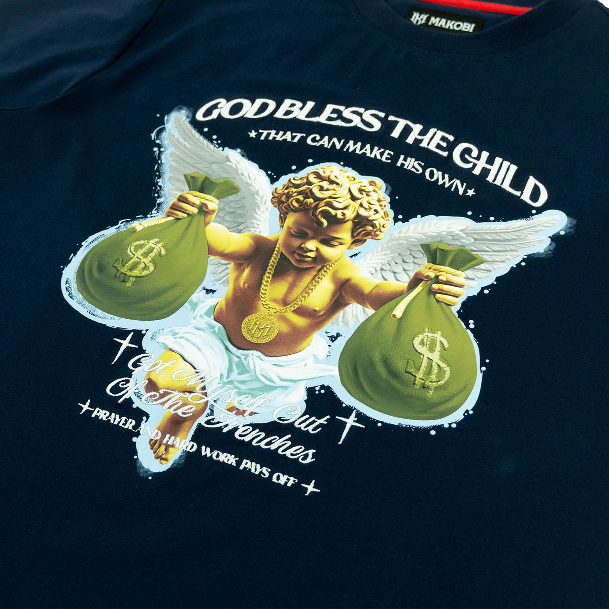 M393 Angelo Tee -  Navy