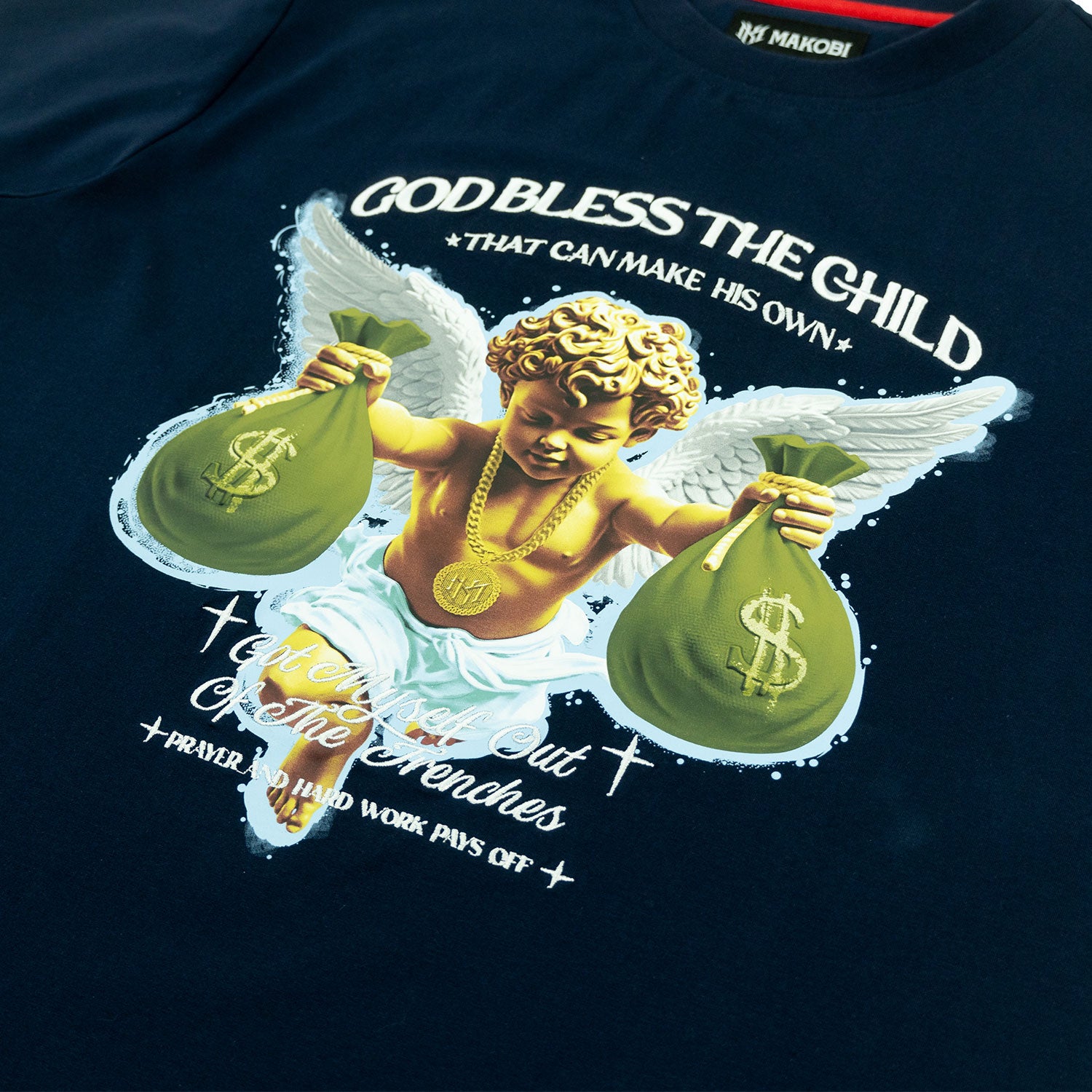 M393 Angelo Tee -  Navy