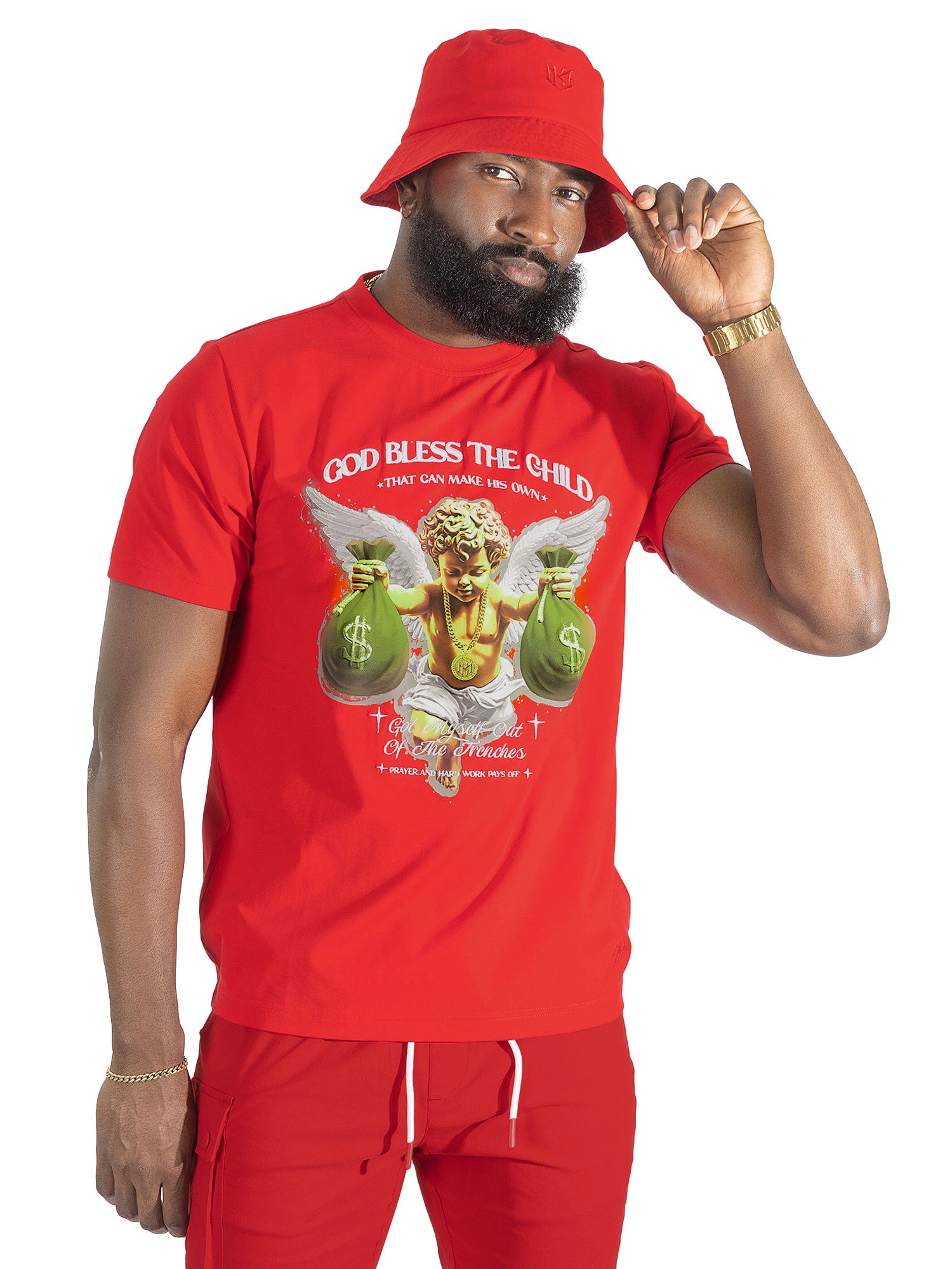 Jersey Shirt | M393 Angelo Tee - Red