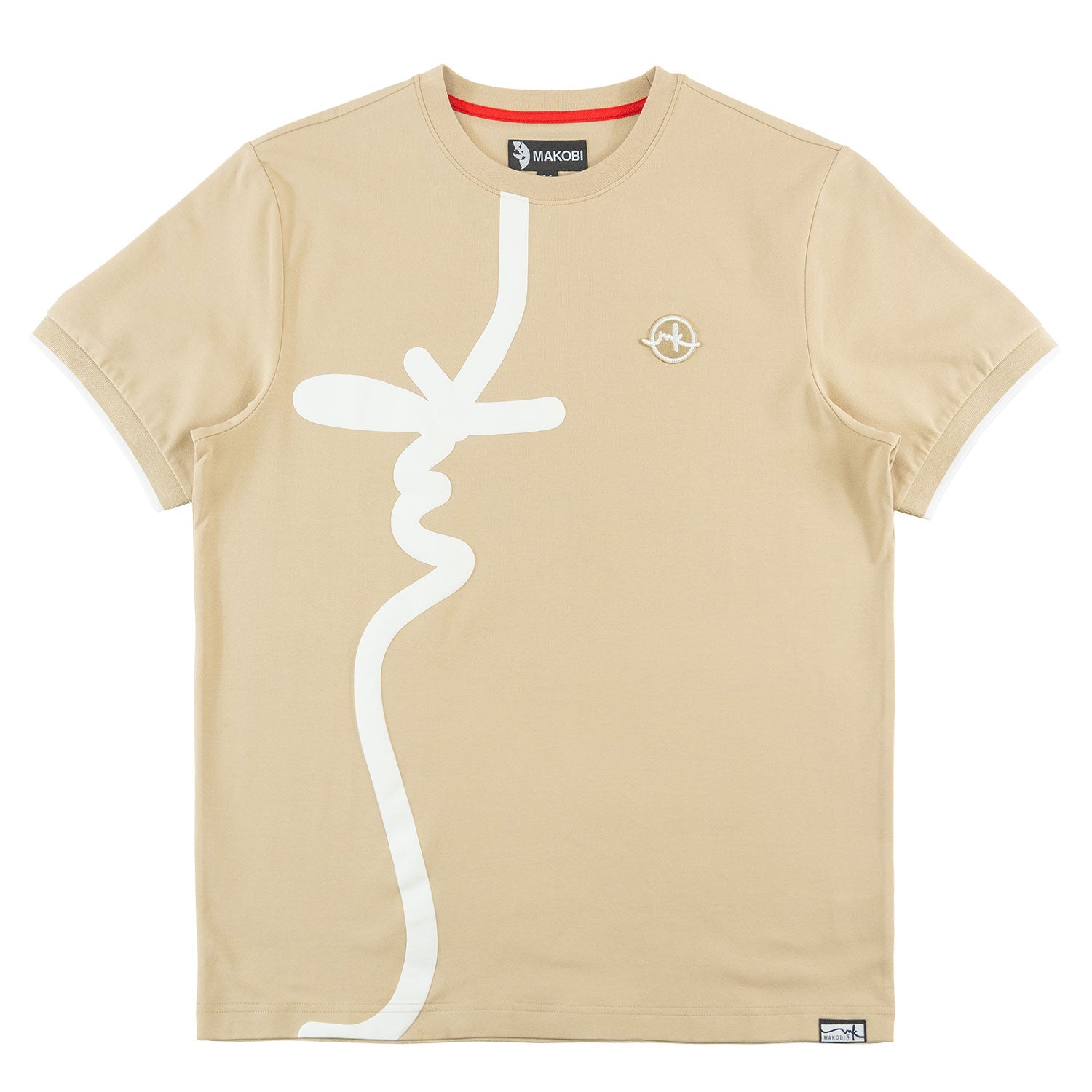 Makobi M395 Sorrento MK Tee in Khaki, view 5