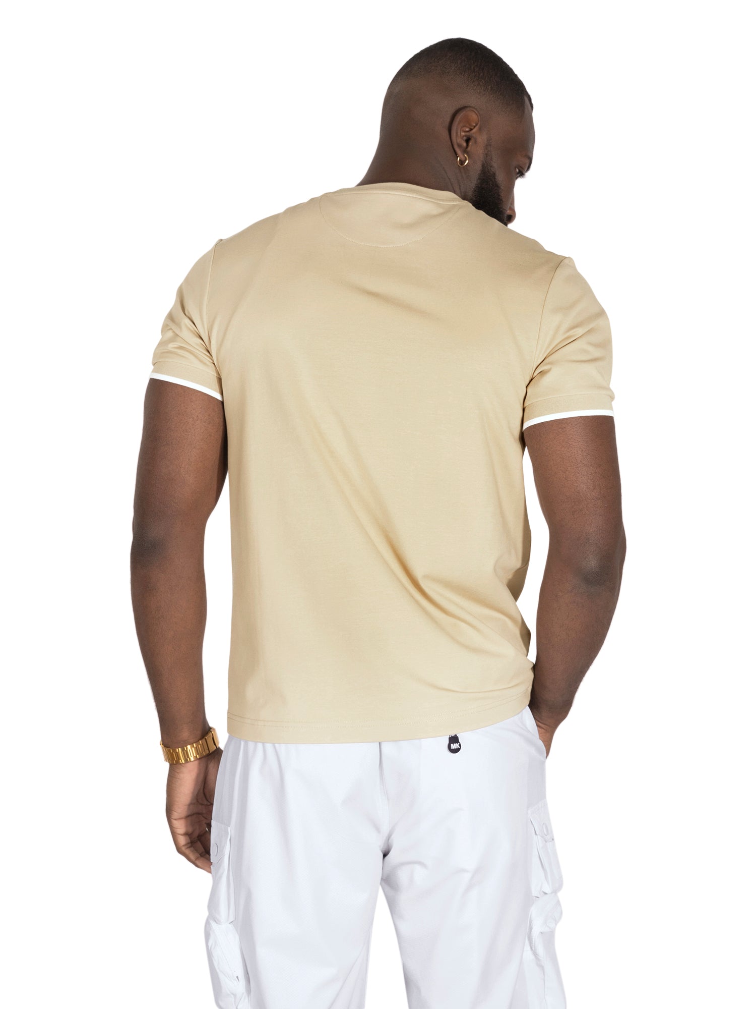 Makobi M395 Sorrento MK Tee in Khaki, view 3