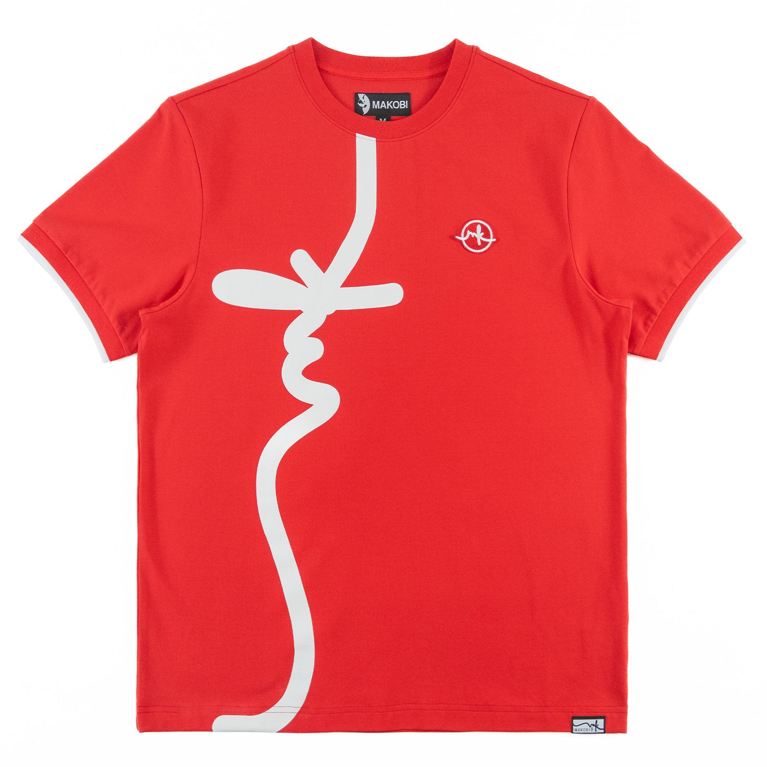 Makobi M395 Sorrento MK Tee in Red, view 7