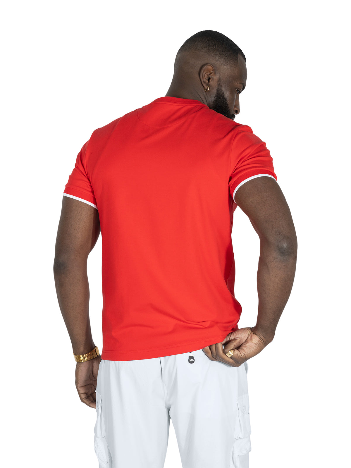 Makobi M395 Sorrento MK Tee in Red, view 3