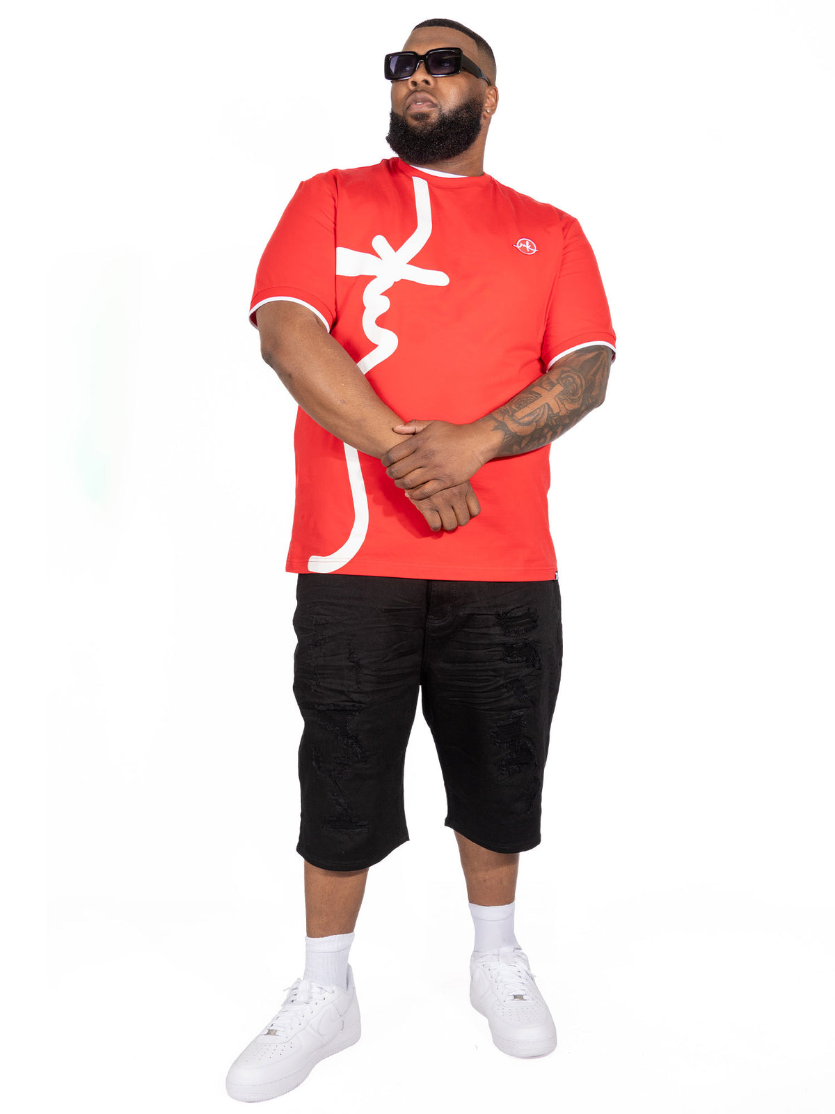 Makobi M395 Sorrento MK Tee in Red, view 6