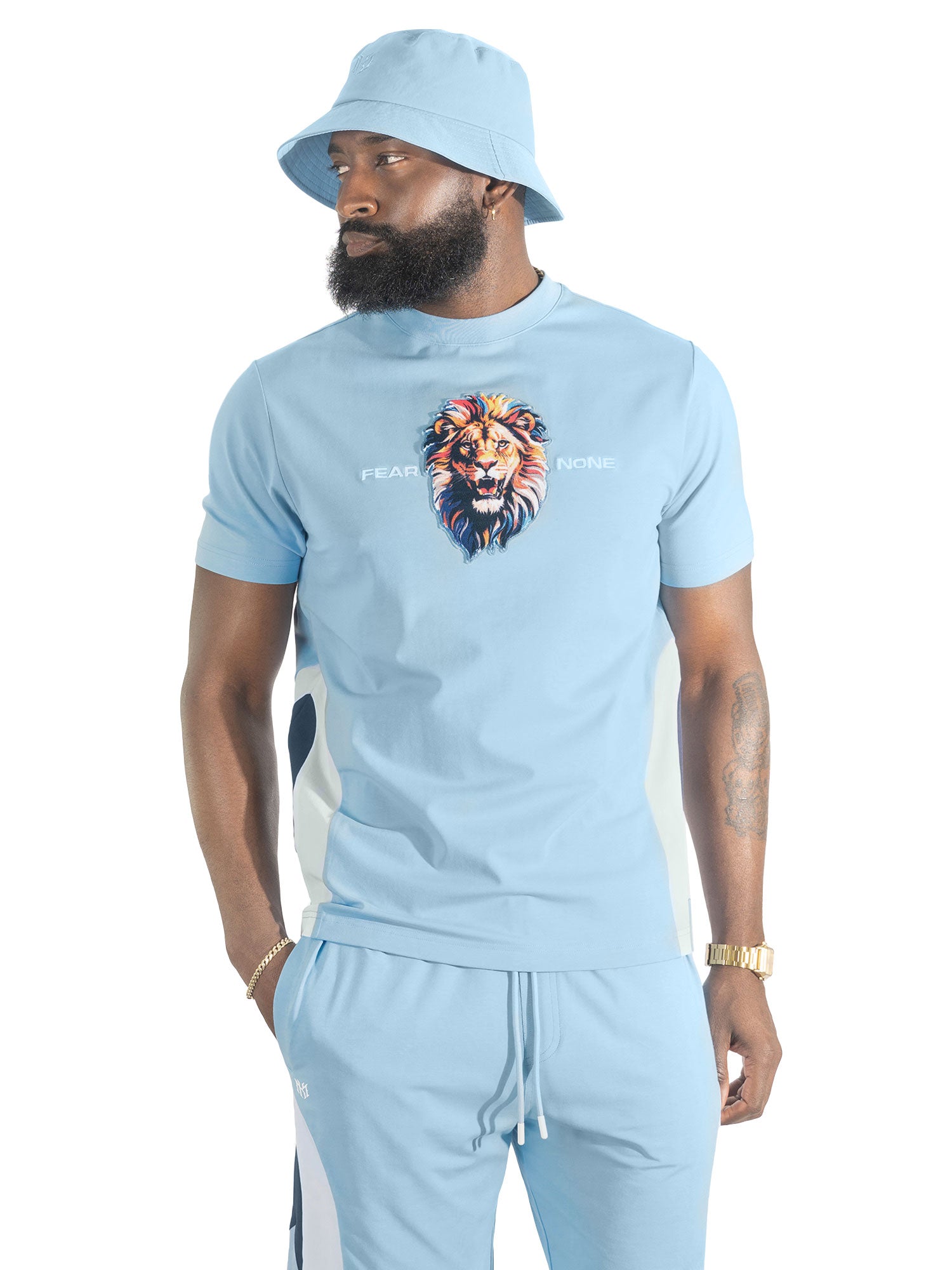 M398 Leone Short Set - Light Blue