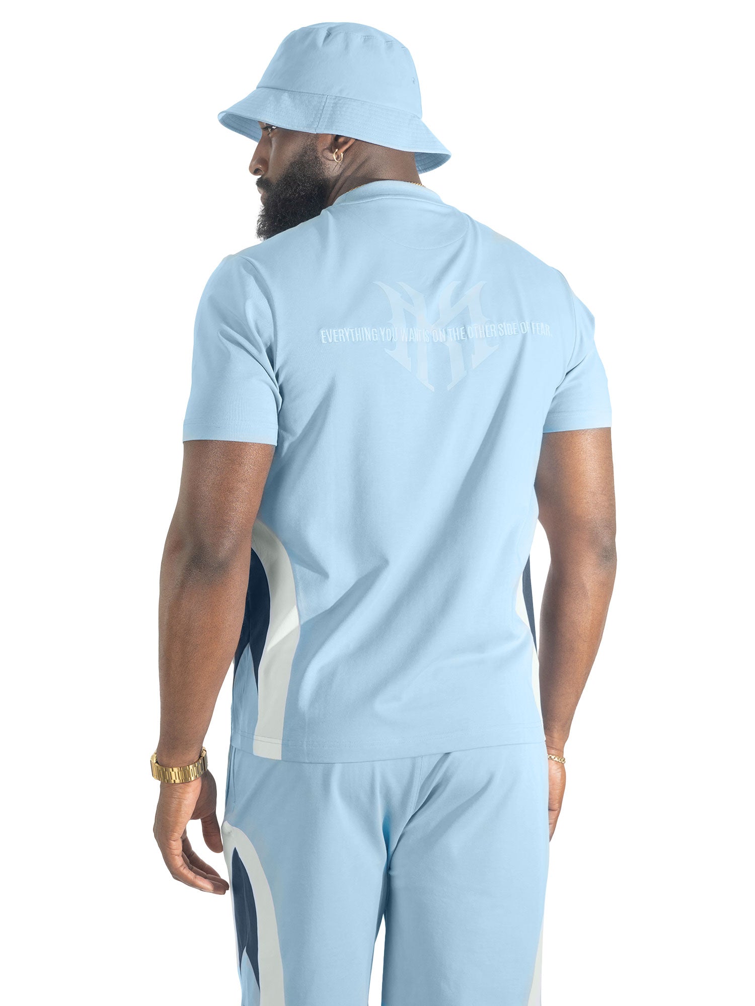 Makobi M398 Leone Short Set in Light Blue, view 6