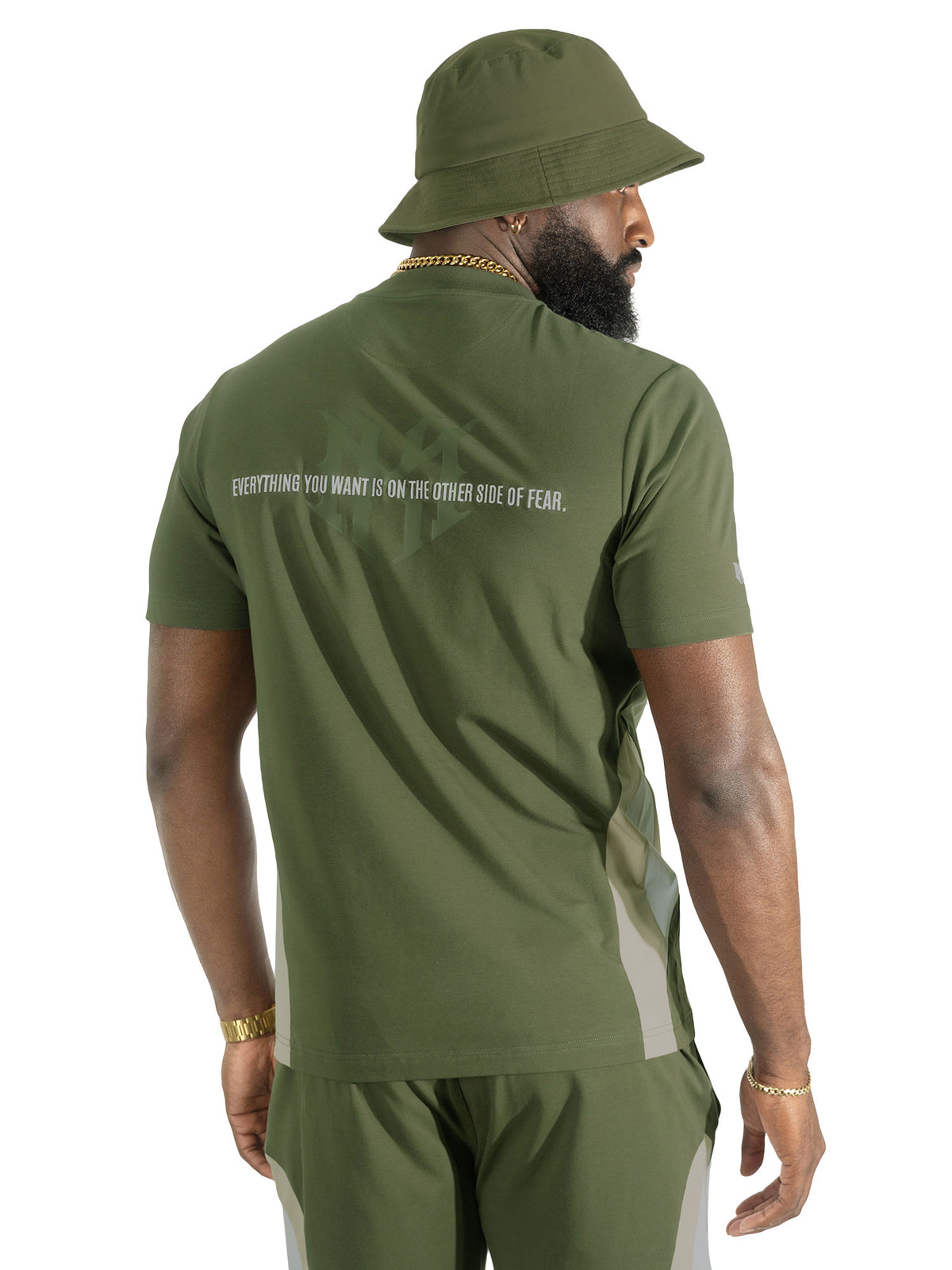 Makobi M398 Leone Short Set in Olive, view 4