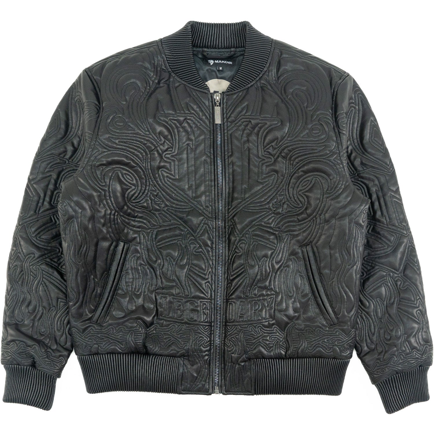 M4108 Bianco Bomber Jacket - Black