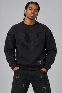 M4112 Mancini MK Crewneck - Black