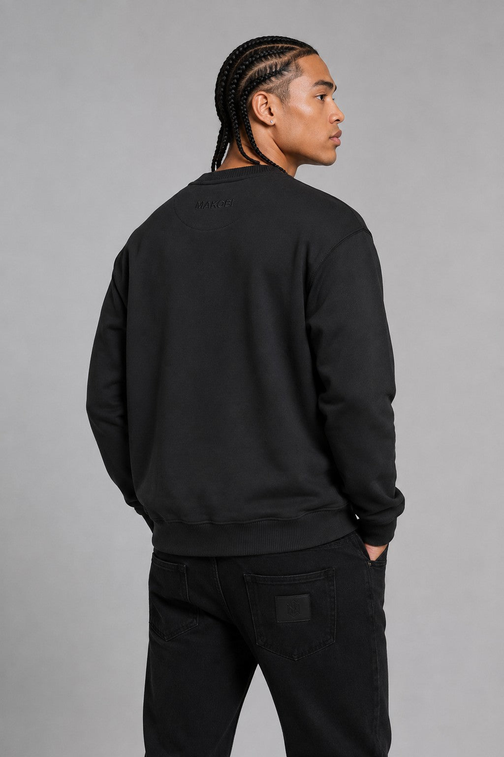 M4112 Mancini MK Crewneck - Black