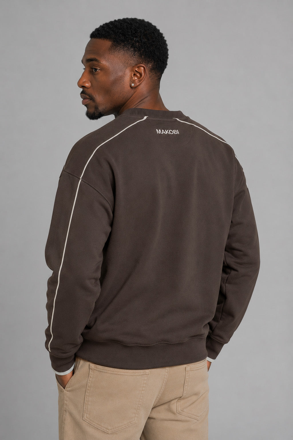 M4112 Mancini MK Crewneck - Brown
