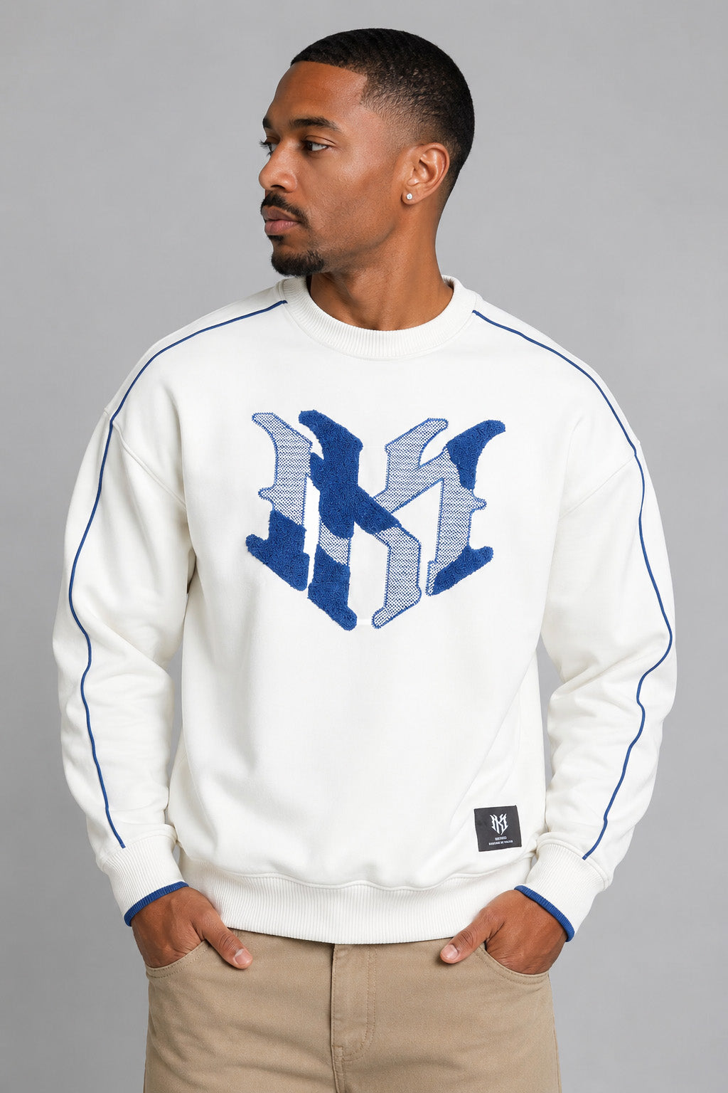 M4112 Mancini MK Crewneck - Natural