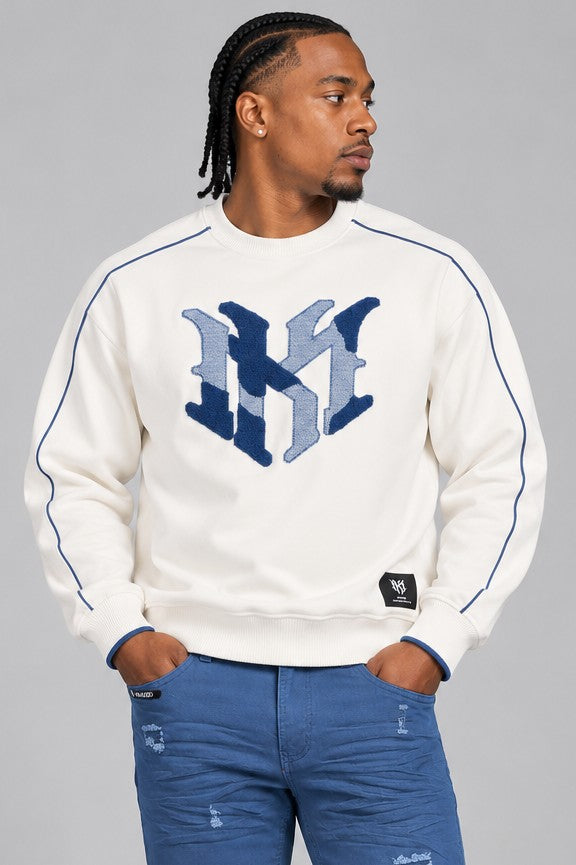 M4112 Mancini MK Crewneck - Natural