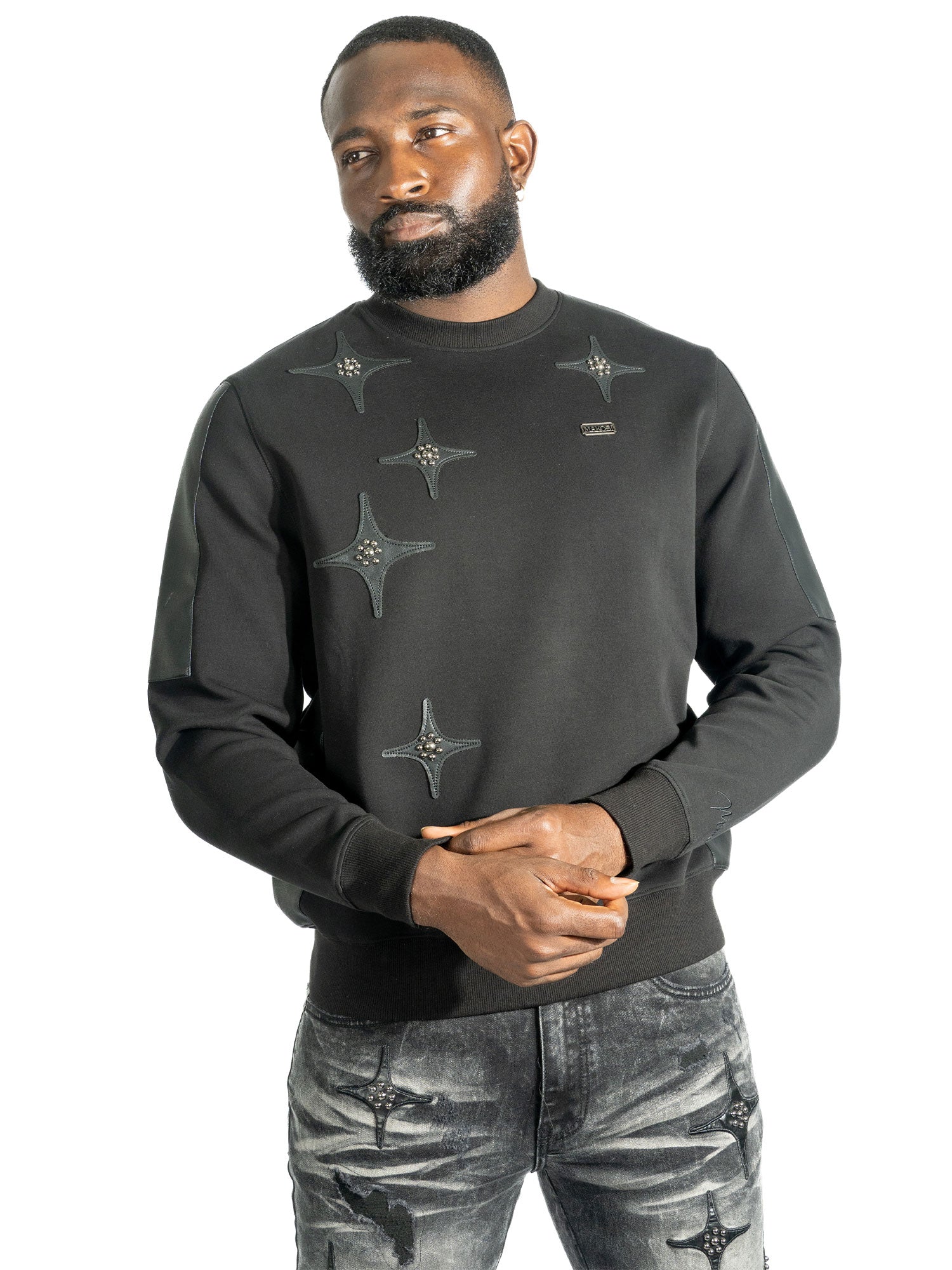 M4118 Bottega Crewneck - Black